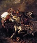 Combat of the Giaour and the Pasha by Eugene Delacroix